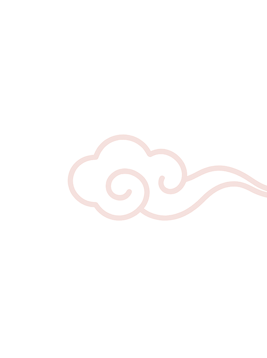 Classical cloud motif — minimalist I Ching aesthetic